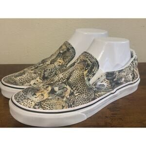 VANS Asher Deluxe Cheetah Printed Shoes woman's size 8 men's 6.5